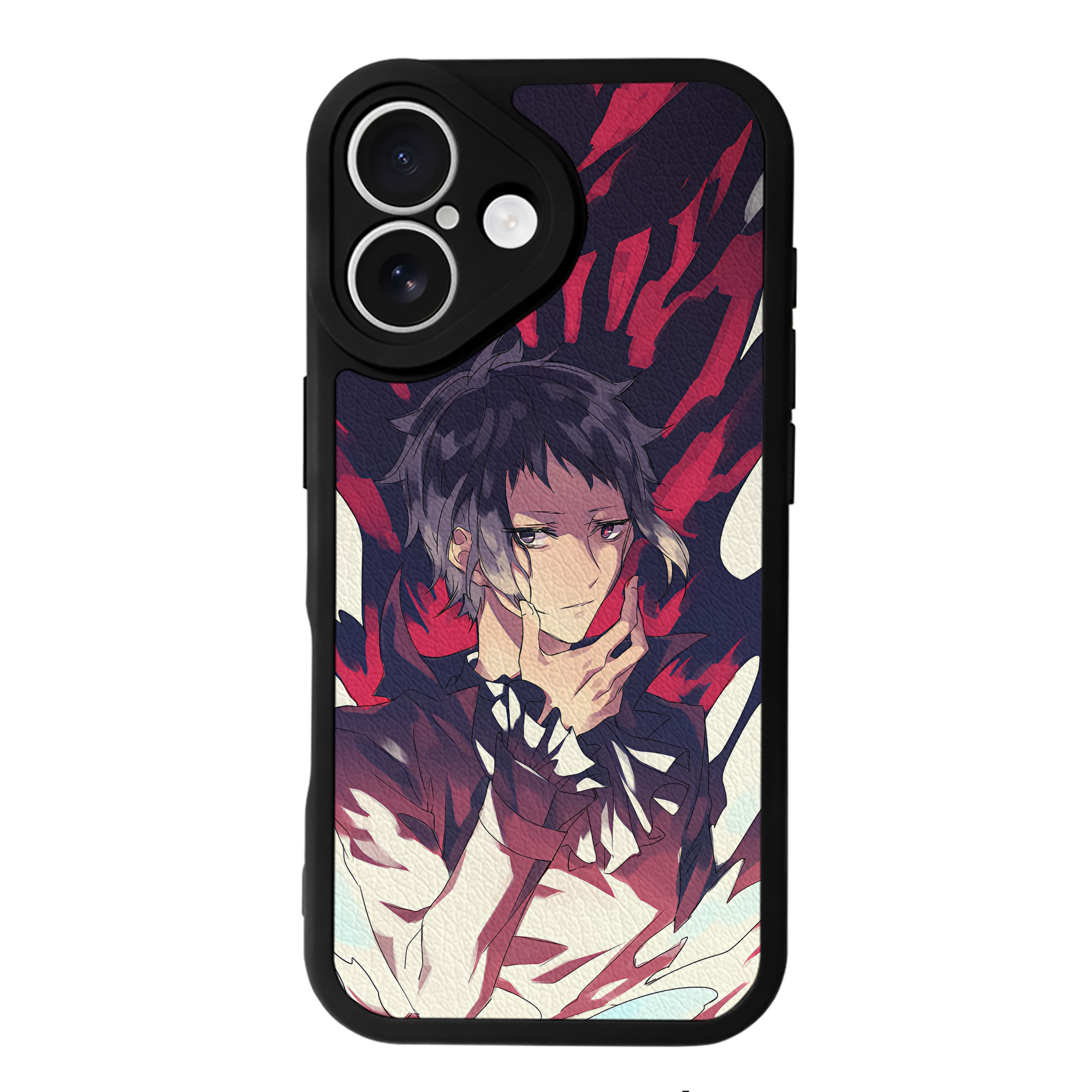 （画像用） 文豪ストレイドッグス Bungo Stray Dogs 【iPhone 16シリーズ対応】シリコンスマホケース（レザー調） 材質：シリコン